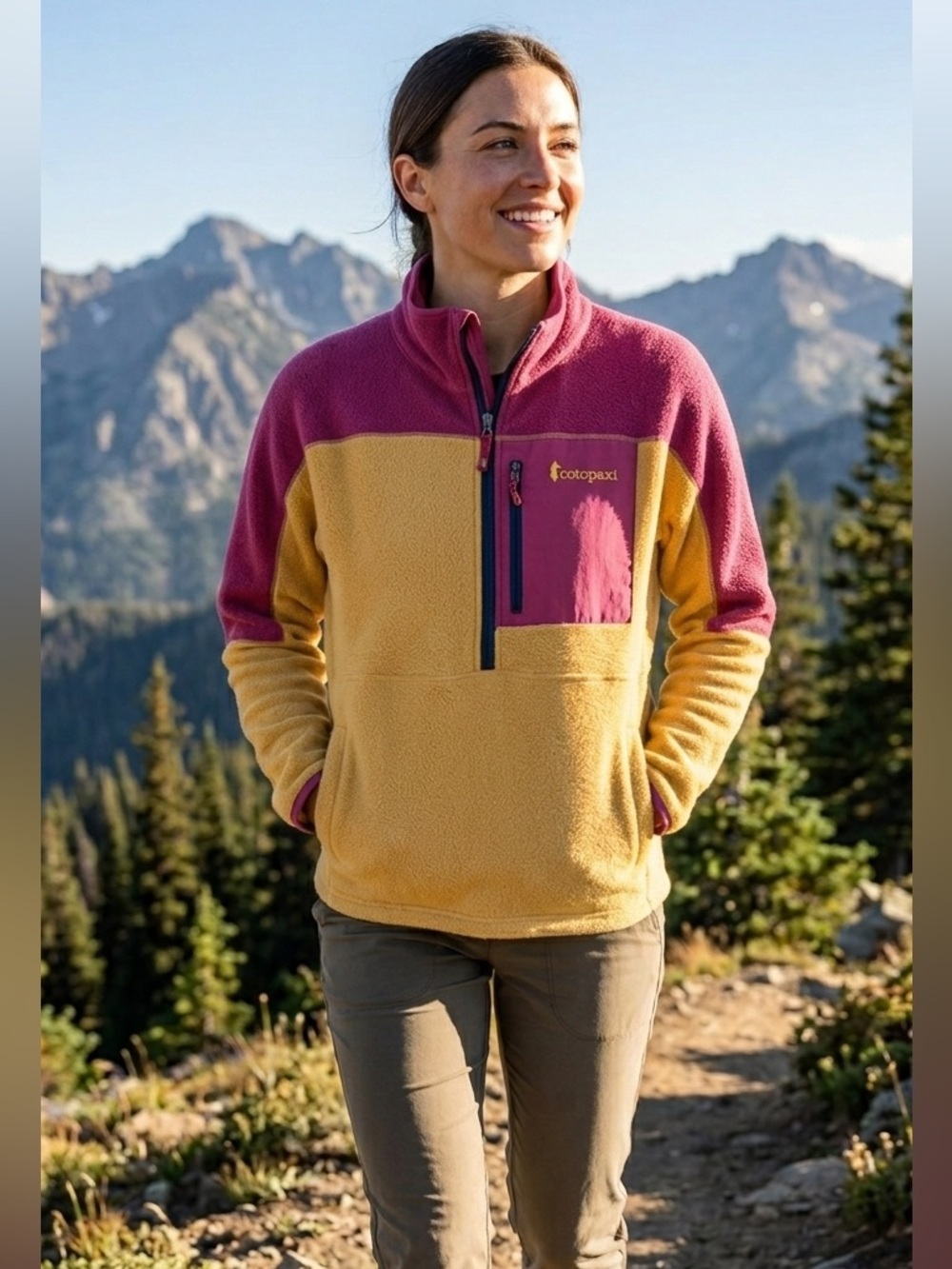 Cotopaxi Abrazo Fleece Half-Zip Jacket - Women's size Medium (EUC)